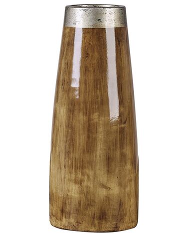 Vase décoratif CYRENE Céramique 50 cm Marron foncé