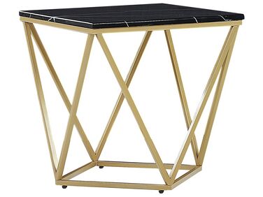Table d'appoint MALIBU Noir/doré