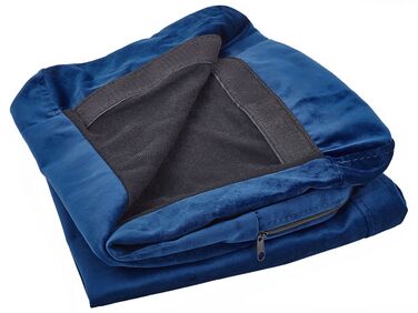 Armchair Cover BERNES Velvet Navy Blue