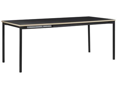 Table de salle à manger extensible AVIS Noir 140/190 cm 90 cm