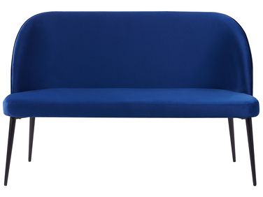 Eetkamerbankje 2-zits OSBY Fluweel Marineblauw