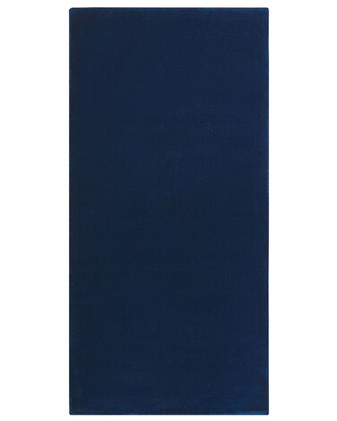 Rug GESI II Navy Blue 80 x 150 cm Viscose