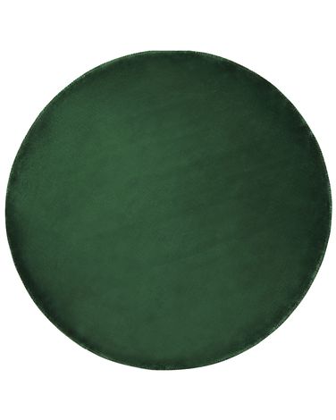 Tapis GESI II Vert émeraude ø 140 cm Soie artificielle