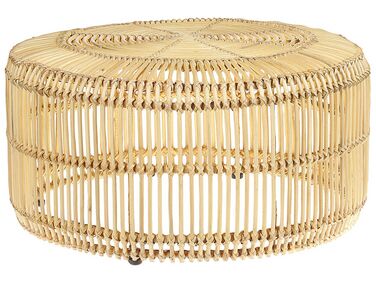 Table basse LIMNI Rotin Marron clair
