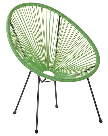Tuinstoel ACAPULCO II PE rotan Groen