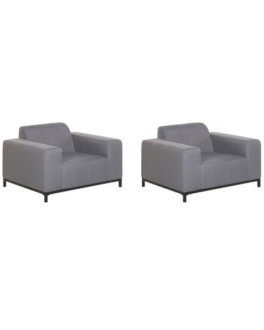Armchair ROVIGO Fabric Grey