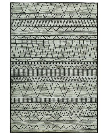 Vloerkleed KEBAN Zwart 160 x 230 cm