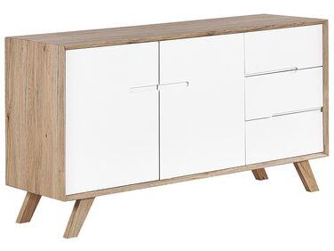Dressoir met 2 deuren FORESTER Bruin/wit
