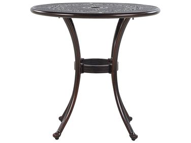 Bistrotafel BOVINO 65 cm 65 cm Metaal Donkerbruin