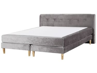 Divan Bed Velvet MARQUISE 180 x 200 cm (EU Super King) Grey