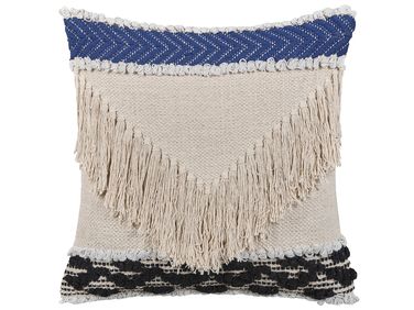 Sierkussen SOFCA Katoen 45 x 45 cm Beige geometrisch patroon