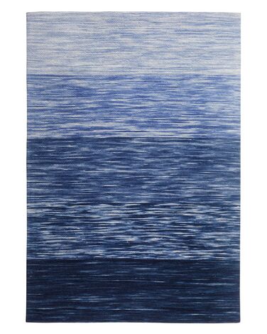 Tapis KAPAKLI Bleu 140 x 200 cm Laine
