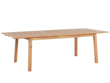 Uitschuifbare tuintafel CESANA 180/240 cm 100 cm Acaciahout Lichtbruin