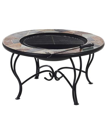 Foyer avec grille EREBUS Métal Noir