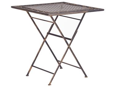 Table bistrot BORMIO 70 cm 70 cm Métal Noir
