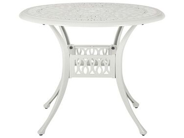 Bistrotafel ANCONA 90 cm 90 cm Metaal Gebroken wit