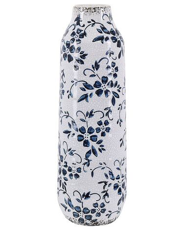 Flower Vase MULAI Stoneware 30 cm White