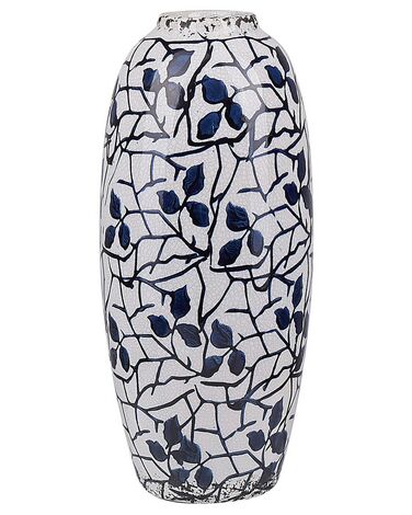 Vase à fleurs MUTILENE Grès 25 cm Blanc