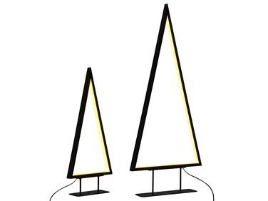 Christmas Decoration LED LOPPI Christmas Tree 47/69 cm Black