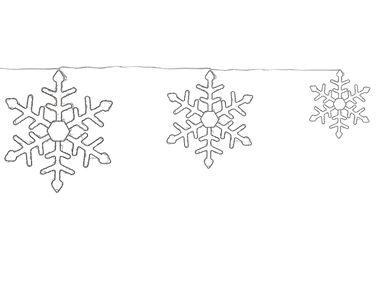 Outdoor Hanging Decoration LED LOHELA Snowflake 30/39/50 cm Silver