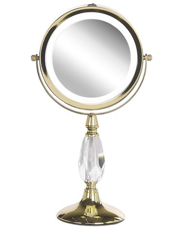 Make-up spiegel LED MAURY Goud