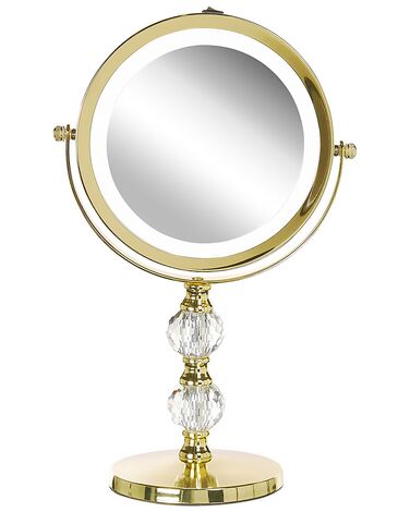Make-up spiegel LED CLAIRA Goud