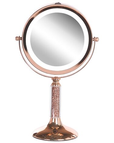 Make-up spiegel LED BAIXAS Roségoud