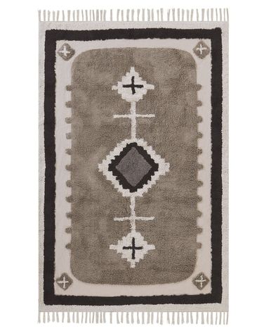 Tapis GEYVE Beige 160 x 230 cm Coton
