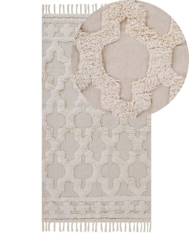 Tapis SULUOVA Beige 80 x 150 cm Coton