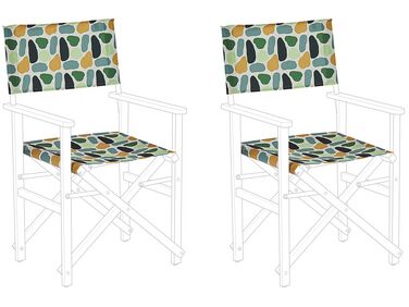Set van 2 vervangingshoezen voor tuinstoel CINE Meerkleurig
