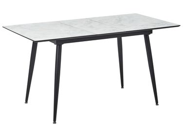 Eettafel EFTALIA Wit marmer 120/150 cm 80 cm