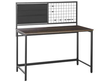 Bureau met memobord VINCE Zwart 118 cm 60 cm
