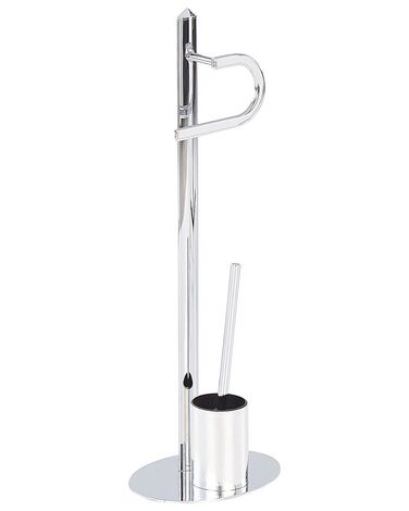 Toiletrol- en toiletborstelhouder SARTO Metaal Zilver
