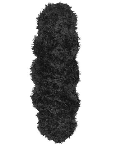 Kunstbontkleed MAMUNGARI Zwart 60 x 180 cm