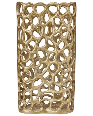 Vase décoratif SANCHI Métal 33 cm Doré