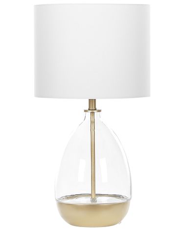 Tafellamp OKARI Glas Wit