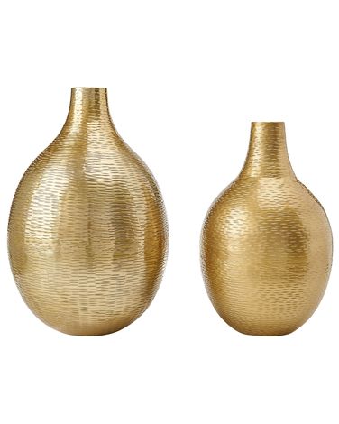 Bloemenvaas MOHENJO Metaal 32/35 cm Goud