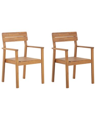 Set van 2 tuinstoelen FORNELLI Acaciahout Bruin
