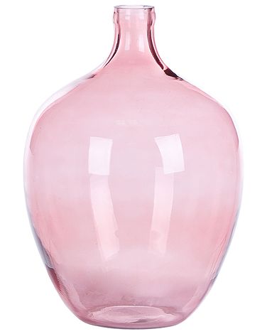 Vase à fleurs ROTI Verre 39 cm Rose