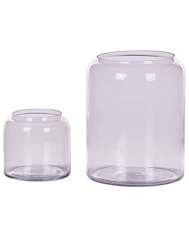 Decorative Vase RASAM Glass 20/11 cm Pastel Pink