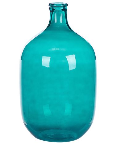 Vase décoratif SAMOSA Verre 48 cm Turquoise