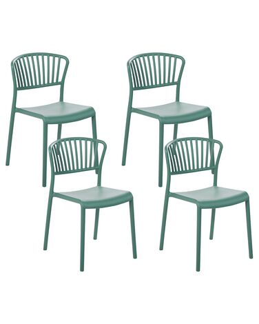 Set van 4 tuinstoelen GELA Mintgroen