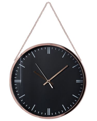 Wall Clock BEZAS 30 cm Black