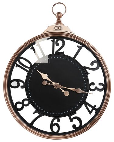 Wall Clock ALLOZA 44 cm Black