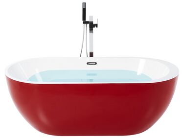 Vrijstaand bad NEVIS 160 x 75 cm Rood