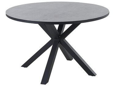 Table de salle à manger de jardin MALETTO 120 cm 120 cm Verre Gris