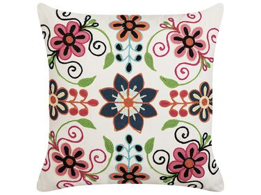 Sierkussen BAHRAICH Katoen 50 x 50 cm Meerkleurig bloempatroon