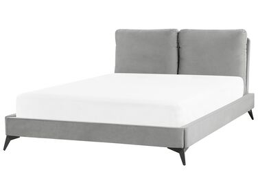 Bed Velvet MELLE 140 x 200 cm (EU Double) Grey
