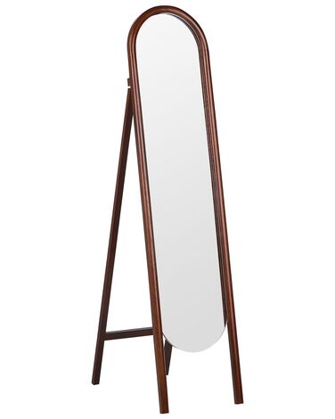 Standing Mirror CHELLES 150 cm Paulownia Wood Dark Brown