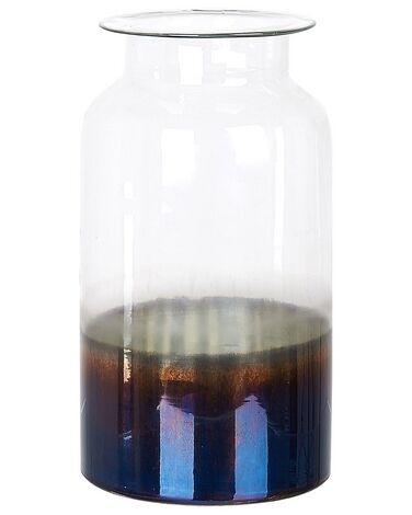Vase à fleurs BHATURE Verre 27 cm Multicolore